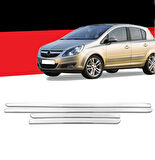 Yan Kapı Çıtası Krom 4 Parça Corsa D HB 2006-2015 Arası Modeller İçin