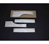 İç Kapı Eşiği Krom 4 Parça Doblo-2 Panel Van LAV 2010 Ve Sonrası Modeller İçin