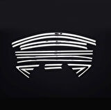 Cam Çerçevesi Krom Üst Kalite 14 Parça Blue Solaris SD 2011 Ve Sonrası Modeller İçin