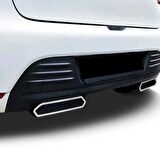 Egzos Çıkışları Krom 2 Parça Clio SW 2012-2019 Arası Modeller İçin