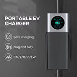 Hıcı Elektrikli Araç Şarj İstasyonu Wifi Aplikasyonu Type2 7KW 32Amper Çanta Hediyeli