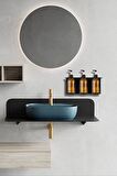 3'lü Set Sıvı Yağ Şişesi, Banyo Şampuanlık , Duş Jelilik, Sıvı Sabunluk