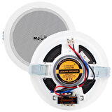 MAGICVOICE MV-6728  5 13 CM 8 OHM 6W BEYAZ ALÇIPAN HOPARLÖR TRAFOLU (4324)