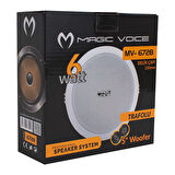 MAGICVOICE MV-6728  5 13 CM 8 OHM 6W BEYAZ ALÇIPAN HOPARLÖR TRAFOLU (4324)