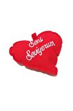 2500 Adet Kuru Gül + 365 Gün Söz Kartları + 50 Adet Kalpli Tealight Mum + 3 Seni Seviyorum Yastık