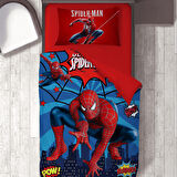 Spiderman Temalı Baskılı Tek Kişilik Nevresim Takımı