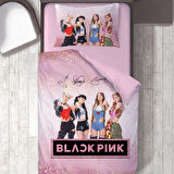 Black Pink 3D Temalı Baskılı Tek Kişilik Nevresim Takımı
