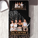 Işıltılı Black Pink Temalı Baskılı Tek Kişilik Nevresim Takımı