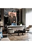 Atatürk Modelli Dekoratif Şık Kanvas Tablo