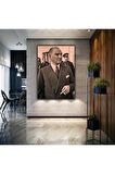 Atatürk Modelli Dekoratif Şık Kanvas Tablo