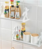 İnsan Figürlü Yapışkanlı Çok Amaçlı Duvar Rafı