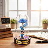 Sonsuzluk Güllü Ters Fanus - Öğretmenler Günü Hediyesi