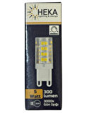 Heka 5W (35W) 3000K (Gün Işığı) G9 Duylu Dim Edilebilir Led Kapsül Ampul (2 Adet)