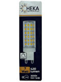 (1 Adet) Heka 7W (49W) 3000K (Gün Işığı) G9 Duylu Dim Edilebilir Led Kapsül Ampul