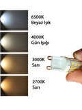 (1 Adet) Heka 7W (49W) 3000K (Gün Işığı) G9 Duylu Dim Edilebilir Led Kapsül Ampul