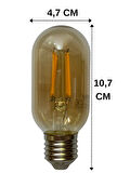 (5 Adet) Heka 6W (48W) 2500K (Günışığı) E27 Duylu (Kalın Duy) Şeffaf Led Ampul