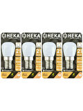 (4 Adet) Heka 2W (14W) 3000K (Sarı Işık) E14 Duylu (İnce Duy) Dim Edilebilir Soft Led Mini Ampul