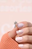 Mini Kar Tanesi Tragus Piercing Helix Kıkırdak Küpesi
