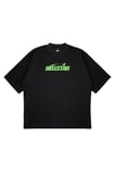 Unisex Oversize HELLSTAR GREEN Baskılı Boxy Fit Kalın Kumaşlı (240gsm) T-shirt