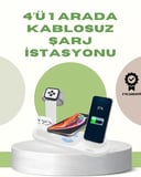 360° Döner Bağlantı Noktalı Kaymaz Taban – Akıllı Şarj Teknolojisiyle Donatılmış Geniş Uyumluluk