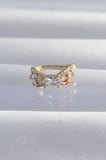 Pirinç Gold Renk Zirkon Taş Kaplama Earcuff Küpe 5886