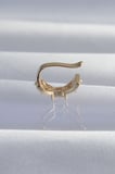 Pirinç Gold Renk Zirkon Taş Kaplama Earcuff Küpe 5886