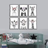 Çerçeve Ahşap Set Bebek Çocuk Yatak Odası Ev Dekorasyon Model 035