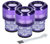 Dyson V11 V15 SV14 SV22 Absolute Animal Extra Pro Detect Torque Drive 3x Adet Uyumlu Vakum Filtresi