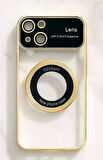 İphone 15 Kılıf Kamera Korumalı Magsafe Colourl Gold