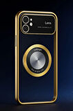 İphone 11 Kılıf Kamera Korumalı Magsafe Colourl Gold