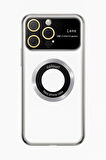 İphone 13 Pro Max Kılıf Kamera Korumalı Magsafe Colourl Gümüş
