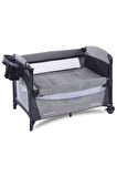 Sleep Side Play Anne Yanı Park Yatak Sallanır Cibinlikli Oyun Parkı Bebek Beşik 70x110 Cm Yataksız