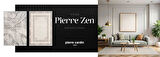 Pierre Cardin Pier Zen HG02A Krem Gri Viskon Akrilik Yumuşak Leke Tutmaz Silinebilir Halı
