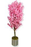 PEMBE LÜX YAPRAK BAHAR DALI YAPAY AĞAÇ 180 CM 30X30METAL SAKSI