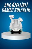 Oyuncu Kulaklığı Mikrofonlu Gürültü Engelleme Gecikme Önleyici Bluetooth Kulaklık