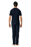 U.s Polo Assn. 18791 Erkek Kısa Kollu Pijama Takımı-Lacivert