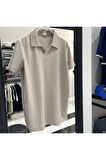 Likralı Slim Fit Polo Yaka T-Shirt