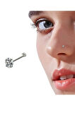 925 Ayar Gümüş Cerrahi Çelik Hızma | 1mm Mikro Boy | Antialerjik & Paslanmaz Burun Piercing