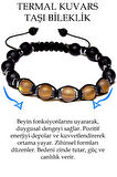 Sertifikalı Kahverengi Termal Kuvars Oniks Taşı Bileklik