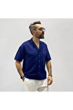 Boxy Fit Keten Gömlek