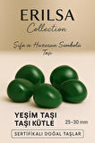 Sertifikalı Yeşim (Green Jade) Taşı Kütle 25–30 mm – Şifa ve Huzurun Sembolü