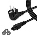 Notebook Adaptörünüz Yonca Tipte Power Kablo 1,5 Metre