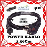 Notebook Dizüstü Laptop LCD PC LCD TV Adaptör İçin YONCA POWER KABLO 3LÜ UÇLU ELEKTRİK POWER KABLOSU