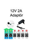HsYn_KALİTELİ SAĞLAM ARAYANLAR için 12V 2A Mini HD ve SD Uydu Alıcıları ADAPTÖRÜ (5.5X2.5MM UÇLU)