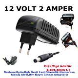 EU-03 12V 2A Adaptör Standart Uçlu Adaptör 12 volt 2 amper adaptör 