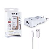 Syrox EU-41 Lightning 5 Watt Hızlı Şarj Aleti Beyaz