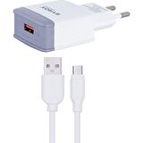 Syrox EU-10 Micro USB 18 Watt Hızlı Şarj Aleti Beyaz