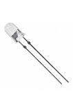5mm Led Şeffaf Kırmızı 10 Adet