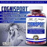HiTech Pharmaceuticals Cognisport Eca+Ginkgo Biloba+Bacopa+Huperzine+Lutein 60 Tablet