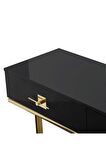Rihanna Gold Metal Siyah Dresuar